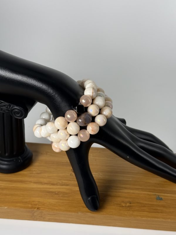 Set of 3 Pink calcite Agate